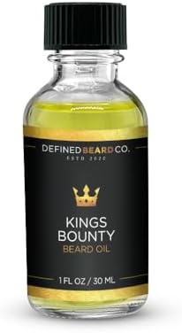 Defined Beard Co. - Kings Bounty Beard Oil - 1 Fl Oz. - Beard Itch Relief - Beard Nourishment - Skin Moisturizing