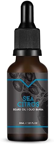 The Goodfellas' smile, Protective and Conditioning Beard Oil, 1 Oz, Made in Italy, (Sea Citrus)