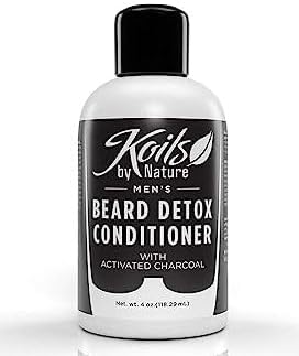Koils by Nature Beard Detox Conditioner with Activated Charcoal | 4 Oz | Cleanse, Detoxify and Refresh Skin and Beard - Promotes Beard Growth
