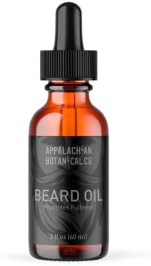 Appalachian Botanical Co Beard Oil for Men (Silver), 2 fl oz - Promotes Growth & Fullness - Beard Conditioner for Men - Beard Softener for Men - Beard Moisturizer for Men - Beard Growth Oil