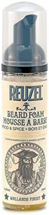 Reuzel Wood and Spice Beard Foam, Deodorizes Beard, 2.36 oz
