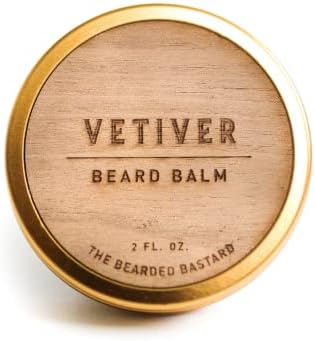 TBB Vetiver Beard Balm for Men | Tame & Style Your Beard | Beard Conditioner with Shea Butter, Jojoba Oil, Argan Oil (2 Oz.)