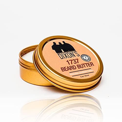 Dixon's 1737 Beard Butter - Moisturizes For Dry Beard | Conditions, Softens, Fills Patches | Free of Parabens, Sulfates, & Petroleum