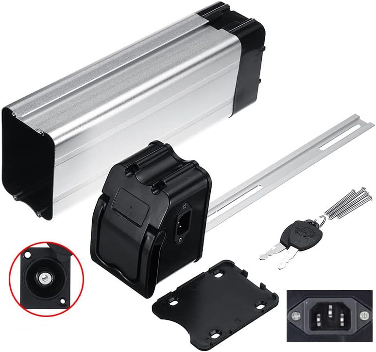 XBERSTAR Battery Box for Ebike 36V/48V Lithium Battery 18650 Large Shell Case Holder Bike (Lotus Head Three Vertical)