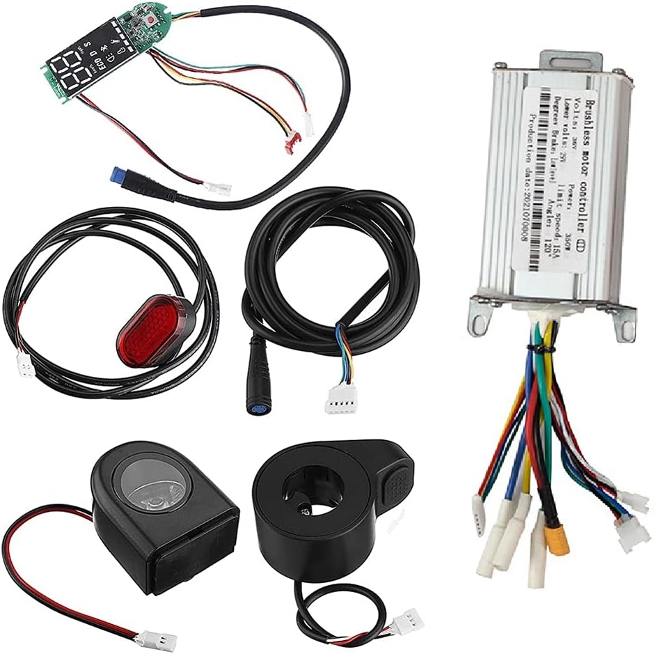 36V 350W 15A Motor Controller+Dashboard+Front/Rear Light Speed Controller for Scooter Electric Bicycle E-Bike