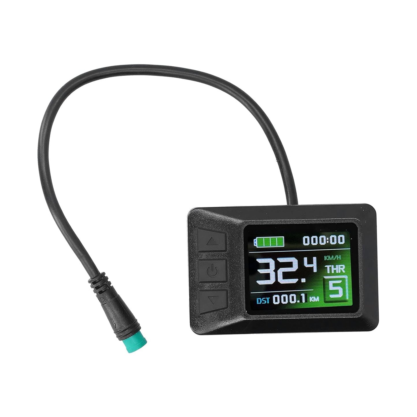 LCD7 Display 24V / 36V / 48V, with Waterproof Connection, Color Screen Battery Indicator, Instrument Electric Bicycle Battery Indicator Electric Bicycle Modification Accessories