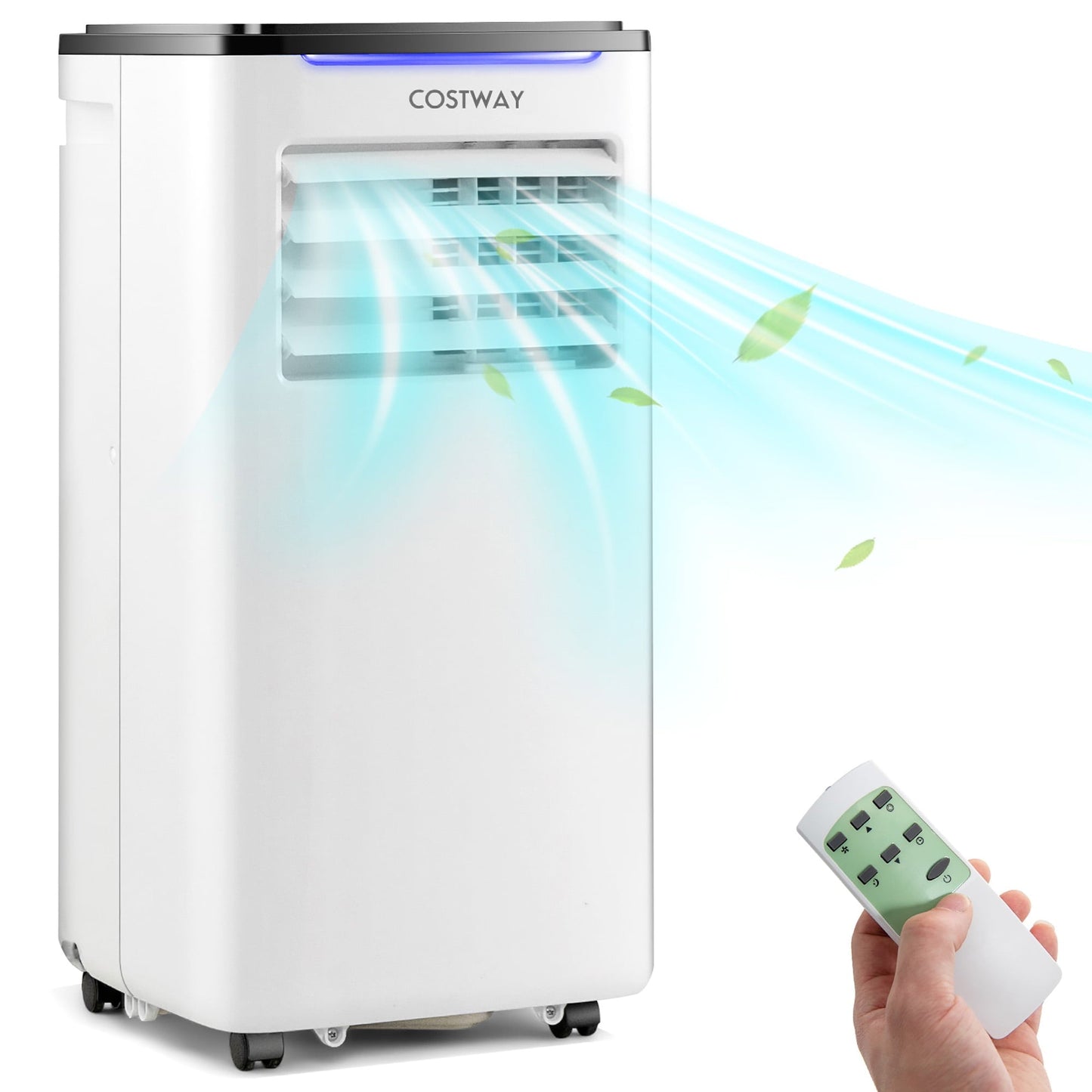 Costway 7100 BTU (10000 BTU ASHRAE) Portable Air Conditioner 3-in-1 AC Unit w/ Cool Dehum Fan Sleep Mode