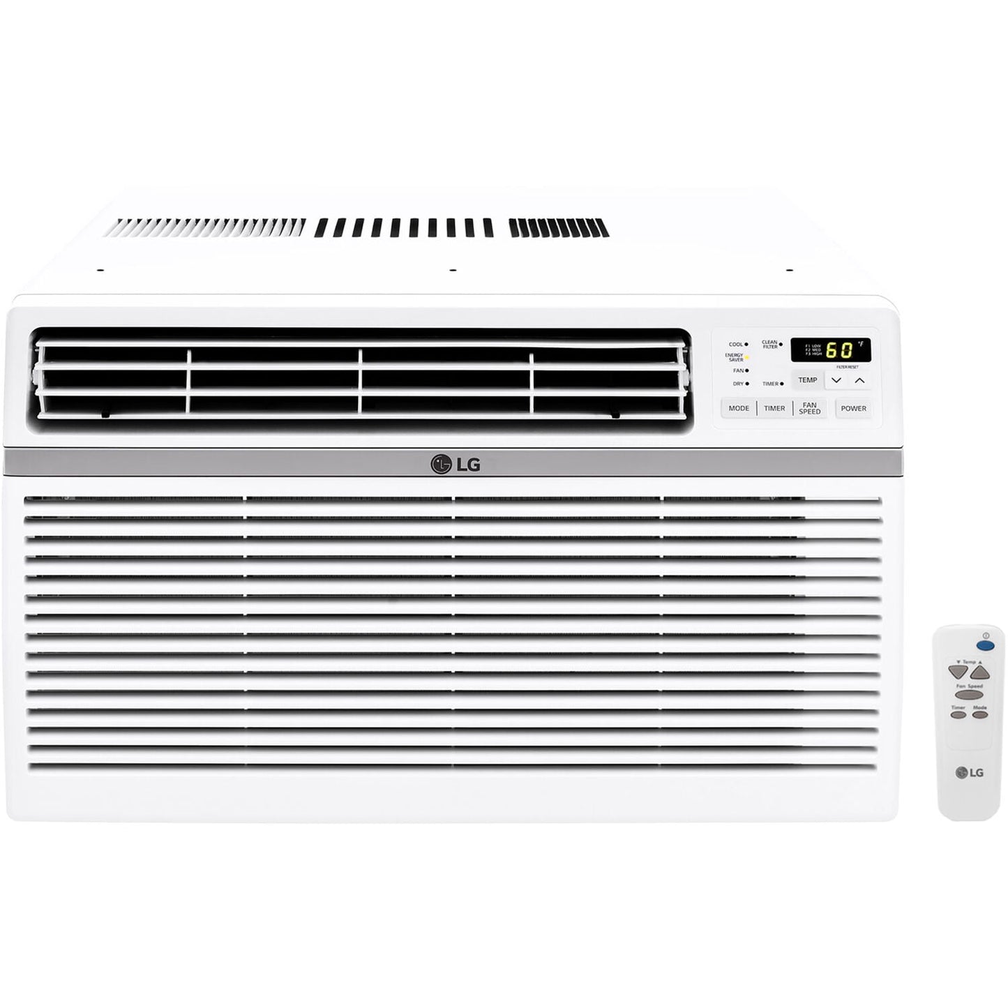 LG 12.000 BTU 115V Window-Mounted Air Conditioner with Remote Control
