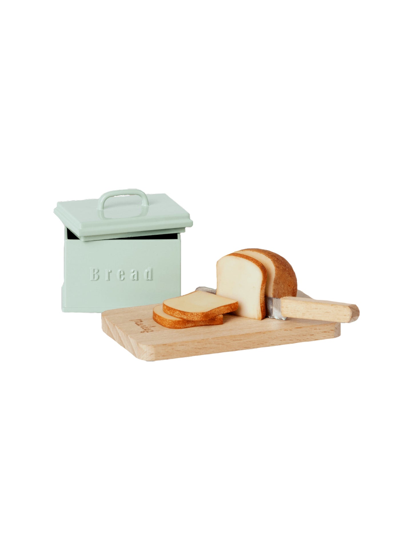 Maileg Miniature Bread Box with Cutting Board & Knife