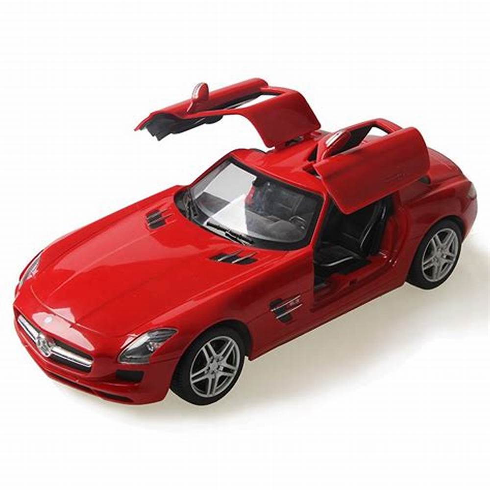 Collectible Red Mercedes Benz Scale 1:14 with Lights and Remote Control - Model SLS AMG