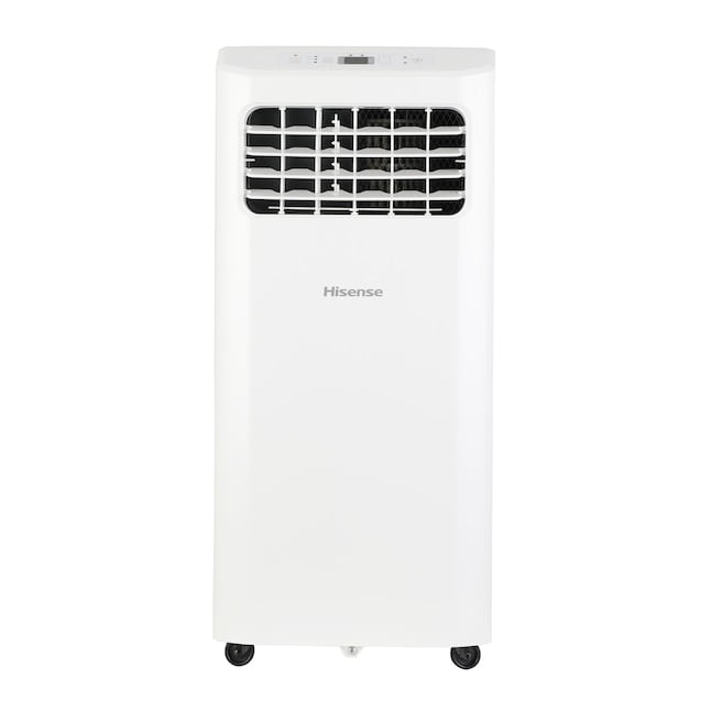 Restored Hisense 5000-BTU 115-Volt Vented Portable Air Conditioner. White