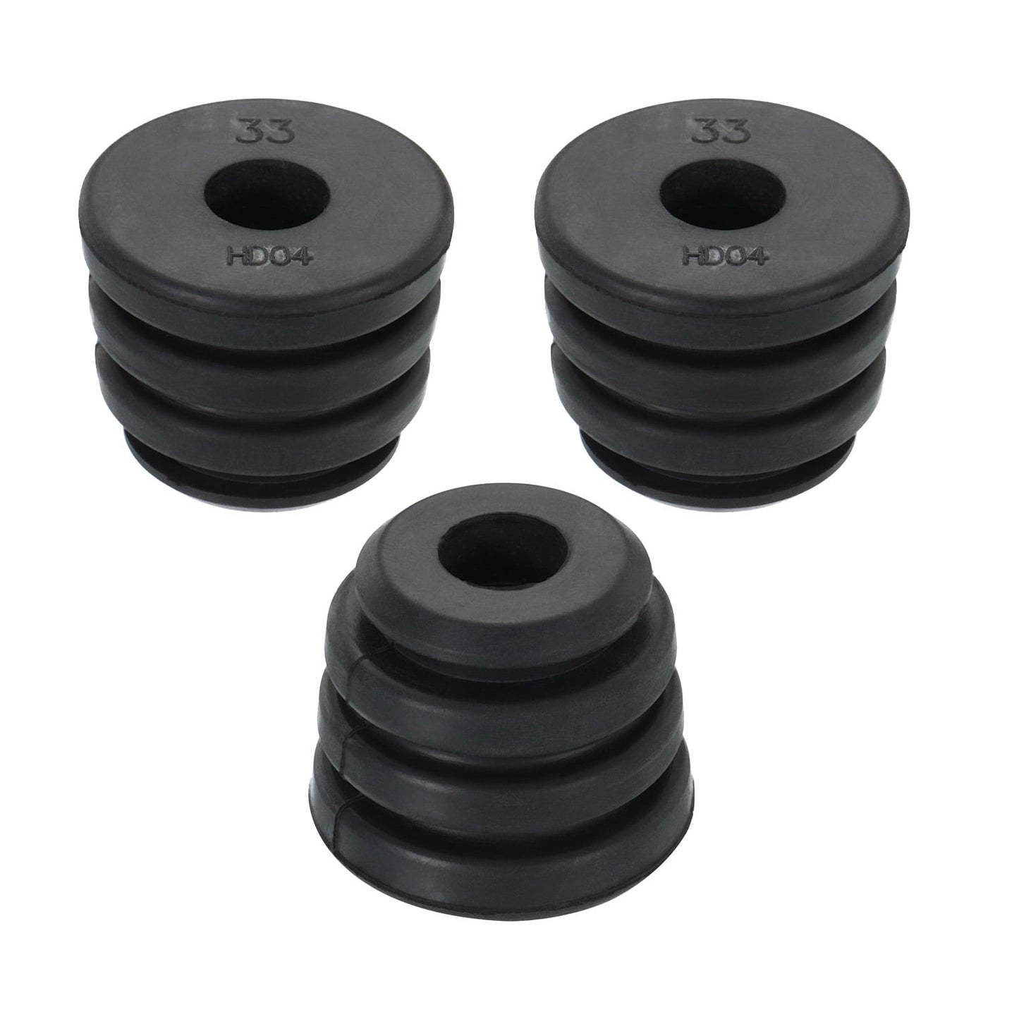 Uxcell 1.2 x 1 Compressor Rubber Feet Foot Mount Anti Vibration Pad Replacement for Air Conditioner. Black 3 Pack