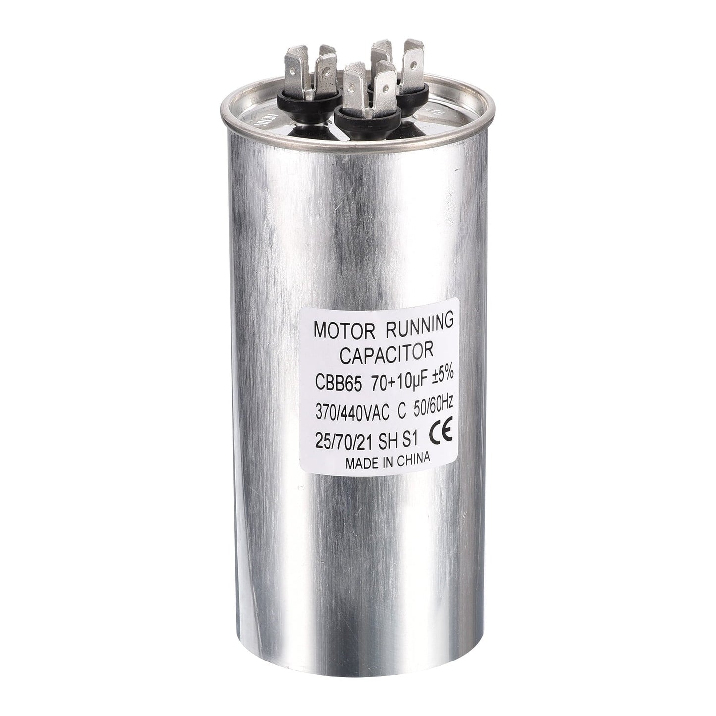 Uxcell Motor Start Capacitor. 70/10uF 370VAC 440VAC. CBB65 Circular Run Capacitor for Air Conditioner