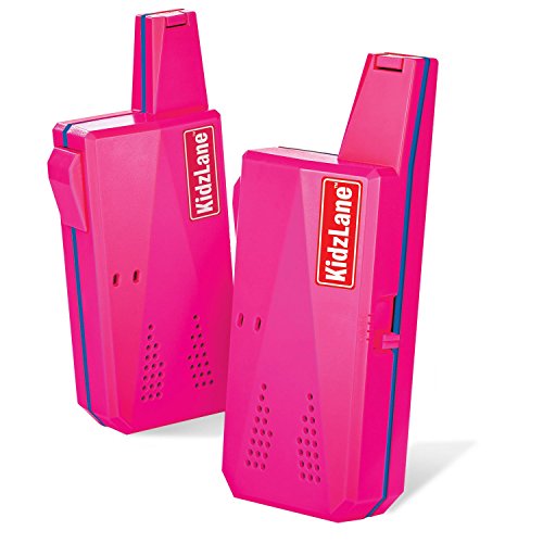 Kidzlane Kid Friendly Durable Walkie Talkies, Pink