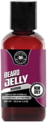 Beard Bro Beard Jelly/Non Oily Leave-in Beard Conditioner and Softener 3.4 Ounce Travel Size Squeeze bottle (Sandalwood Bourbon)