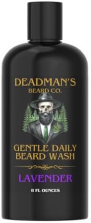 Deadman's Premium Beard Wash- Gentle and Non Stripping Beard Wash - Plant Based and All Natural - Lavender Scent