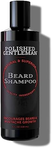 Beard Wash for Beard Growth - Refreshing Beard Shampoo and Face Wash with Peppermint Oil - Mustache and Beard Care with Beard Oil for Thicker and Softer Beard - With Tea Tree Oil and Argan Oil (4oz)