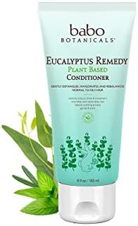 Babo Botanicals Eucalyptus Remedy Conditioner - Invigorating Eucalyptus, Rosemary & Pepermint - For all ages - Rebalancing Conditioner for all hair types - Vegan