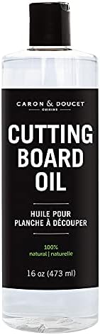 Caron & Doucet - Cutting Board & Butcher Block Conditioning & Finishing Oil | 100% Coconut Derived & Vegan, Best for Wood & Bamboo Conditioning & Sealing | Does NOT Contain Mineral Oil!