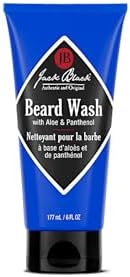 Jack Black - Beard Wash, 6 fl oz - PureScience Formula, Aloe & Panthenol, Multifunctional Beard Treatment, Softens Facial Hair, Removes Oil and Dirt, Conditions Facial Hair and Skin