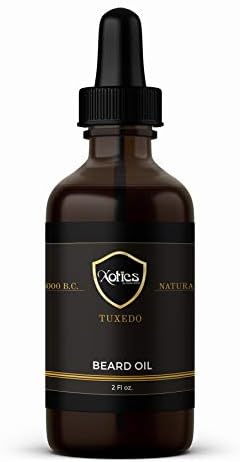 Xotics Natural Beard Growth Oil - 100% Pure Organic Beard Oil for Men, Strengthens Beard/Mustache Growth - Beard Softners, Scented Beard Oil to Make it Grow Fast, Mustache Oil for Men, 2oz (tuxedo)