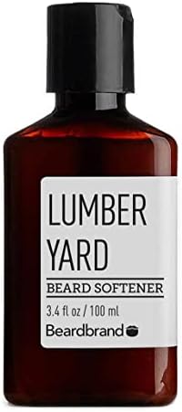 Beardbrand Beard Softener for Men [AS SEEN ON SHARK TANK] Leave in Beard Conditioner for Men - Hair Detangler & Conditioner with Sandalwood, Cedar Oil & Lumber Yard Scent 3.4 fl oz