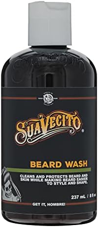 Suavecito Beard Wash Cleansing and Styling Beard Face Wash For Men (8 ounce.)