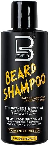 L3 Level 3 Beard Shampoo - Cleanse and Nourish your Facial Hair - Softens and Tames Frizzy Beards