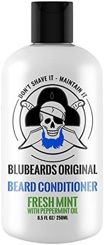 Bluebeards Original Fresh Mint Beard Conditioner for Men, 8.5 oz. - Beard Softener Infused with Peppermint Oil to Deeply Condition, Soften, and Moisturize Your Beard and Skin Underneath - Made in USA