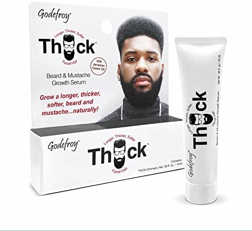 Godefroy Thick Beard and Mustache Serum For Ethnic Hair Types, 15 ml