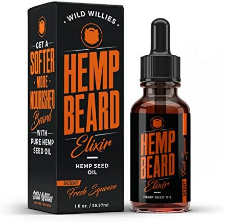 Wild Willies Enriching Beard Oil Soften, Shape & Shine Your Hair - Fresh Squeeze Citrus Scent - Pure Hemp Seed Oil, Jojoba Oil & Argan Oil - Beard Conditioning Oil for Men, 1 Oz