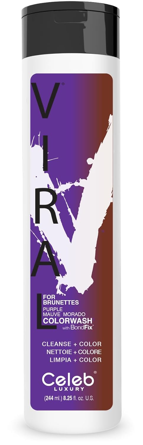 Celeb Luxury Viral and Gem Lites Colorwash Color Depositing Shampoo - Color Refresher, Vegan Hair Dye, Bondfix Bond Rebuilder