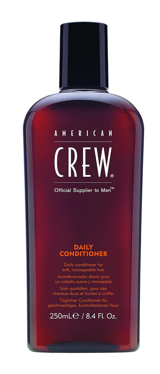 American Crew Men's Conditioner, Daily Conditioner for Soft, Manageable Hair, Naturally Derived, Vegan Formula, Citrus Mint,8.4 Oz