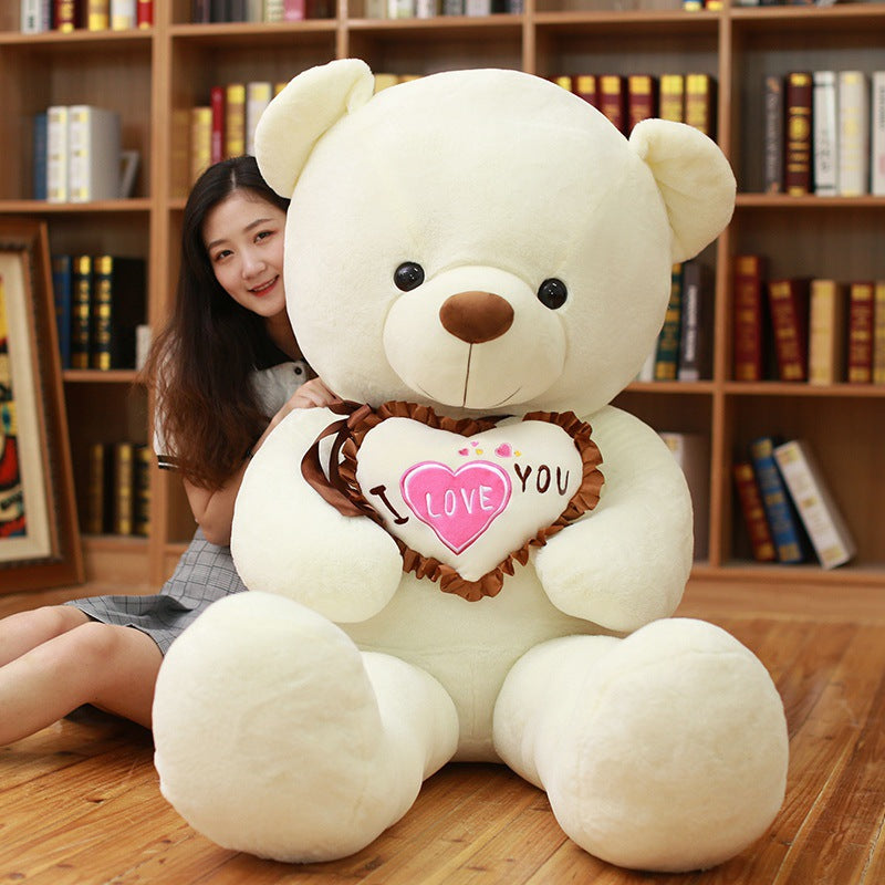 Ribbon Hug Love Bear Large Plush Toy