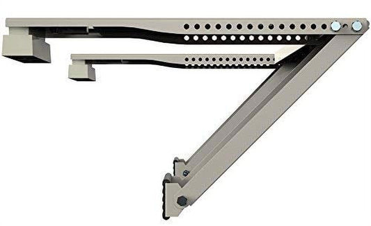 ALPINE HARDWARE Universal Window Air Conditioner Bracket - Heavy-Duty Window AC Support - Support Air Conditioner Up to 180 lbs. - for 12000 BTU AC to 24000 BTU AC Units (Heavy Duty)