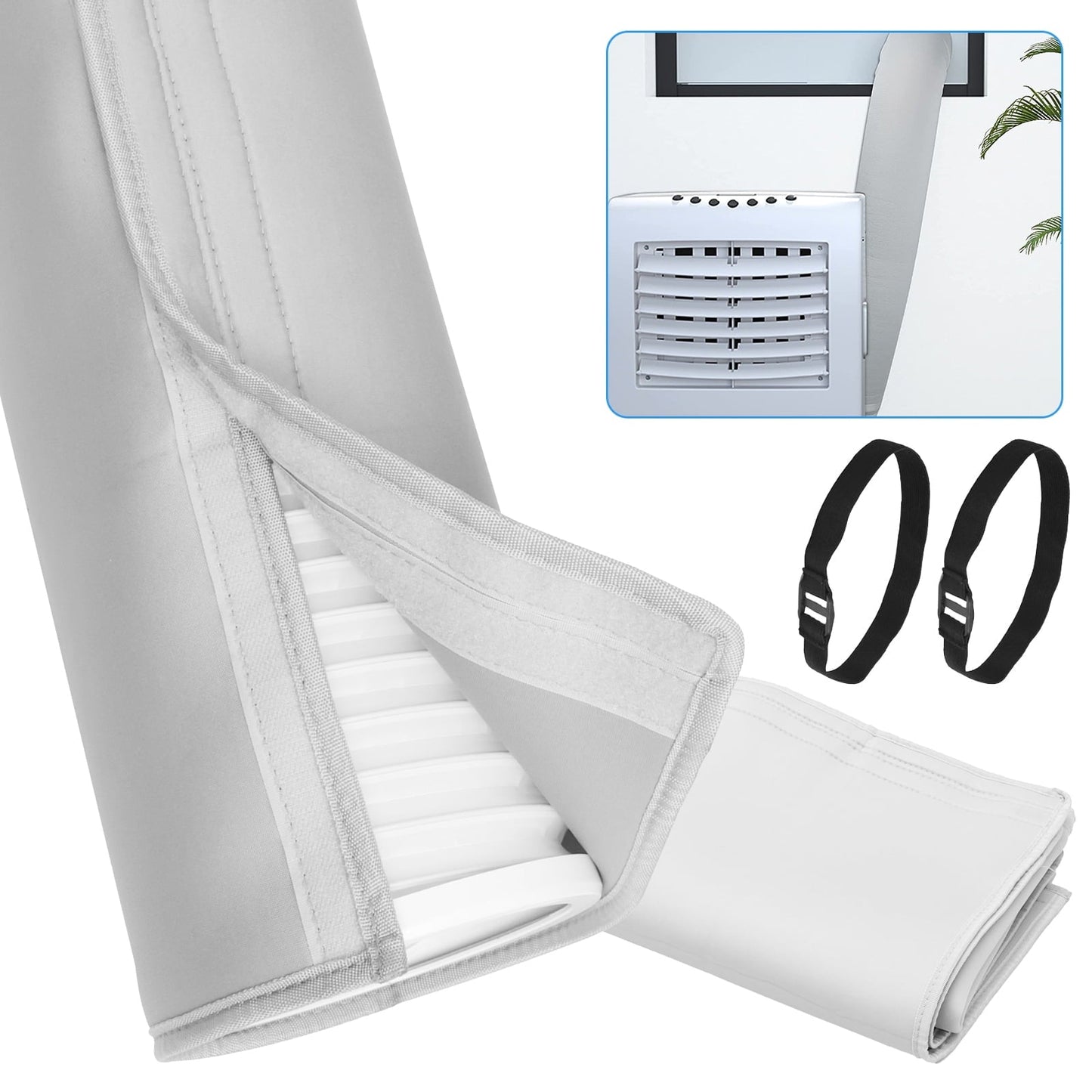 Adifare Air Conditioner Hose Cover Insulated Air Conditioner Hose Cover Wrap Portable AC Hose Cover Washable for Most 5inch to 5.9inch Exhaust Hoses