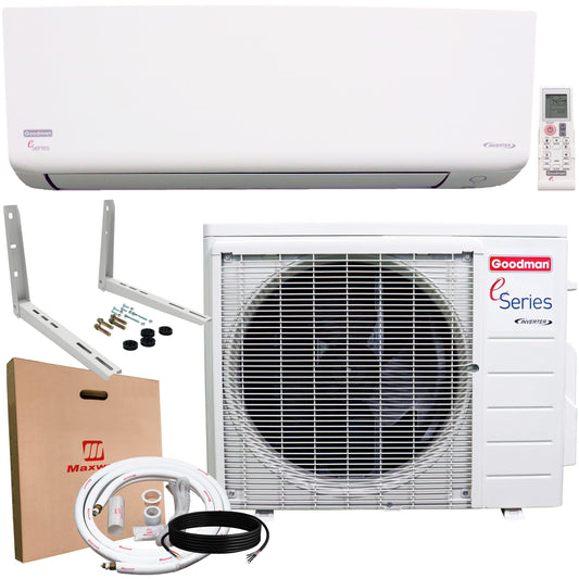 Goodman 18.000 BTU 18 SEER2 Ductless Mini-Split Inverter  Heat Pump Air Conditioner 1000 sq. ft.