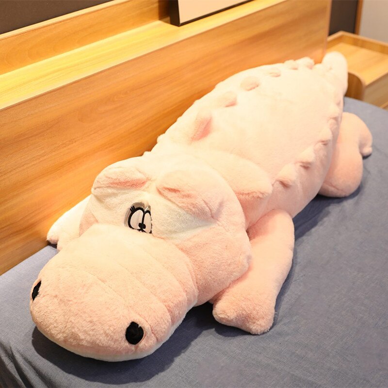 Crocodile Lying Section Plush Pillow Mat Plush Soft Stuffed