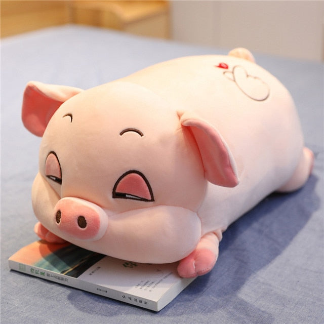 Kawaii Hamster Sleeping Pig Plush Toys Animal Crossing Blanket Pillow