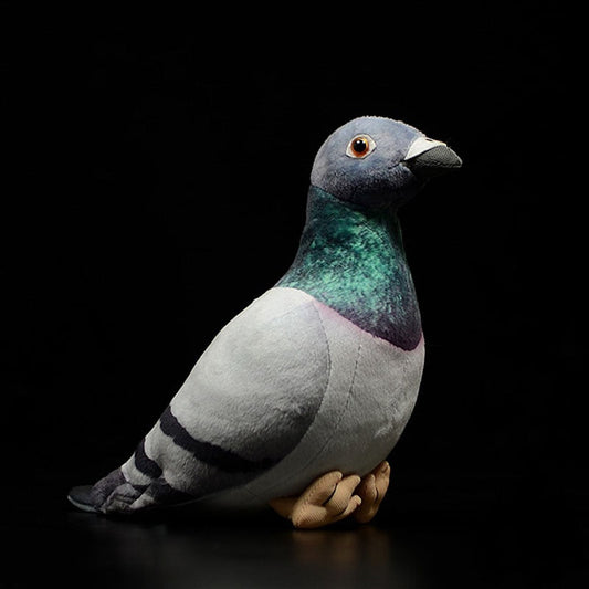 Realistic Grey Hill Pigeon Plush Toys Soft Lifelike Stuffed