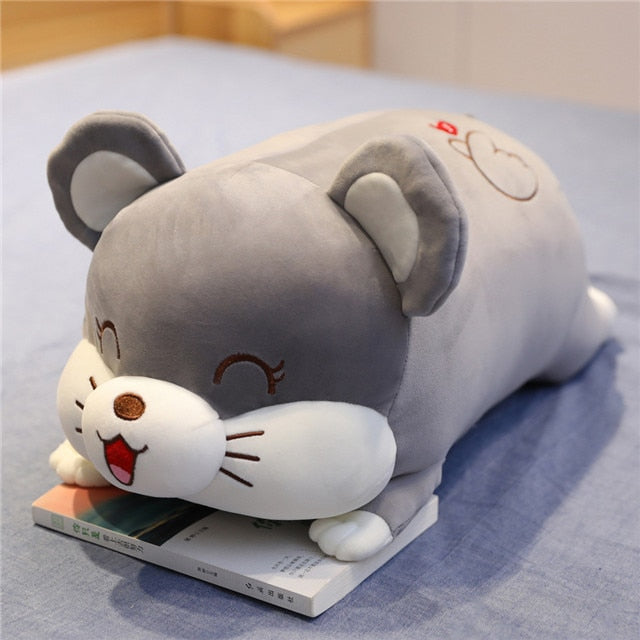 Kawaii Hamster Sleeping Pig Plush Toys Animal Crossing Blanket Pillow
