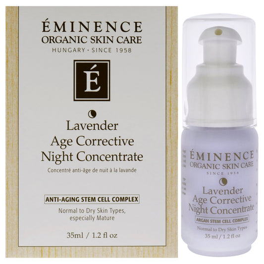 Lavender Age Corrective Night Concentrate by Eminence for Unisex - 1.2 oz Serum