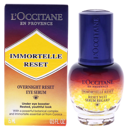 Immortelle Overnight Reset Eye Serum by LOccitane for Women 0.5 oz Serum