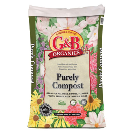Kellogg 4221 G&B Organic Purely Compost, 1.5 Cubic Feet