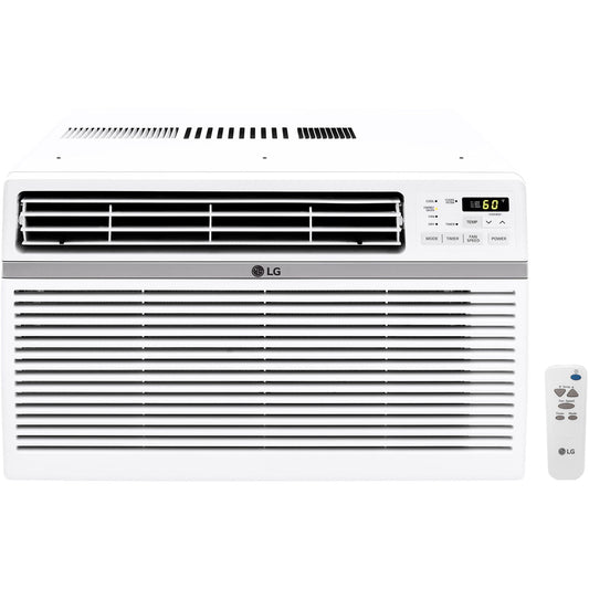 LG 15.000 BTU Window Air Conditioner. Cools 800 Sq.Ft. (20' x 40' Room Size). Quiet Operation. Electronic Control with Remote. 3 Cooling & Fan Speeds. Auto Restart. 115V