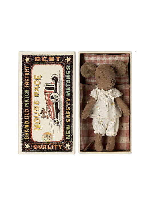 Maileg Big Sister Mouse in Matchbox Pajamas