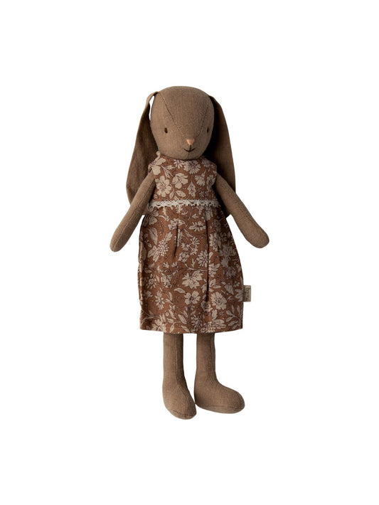 Maileg Brown Bunny Size 2 Floral Dress