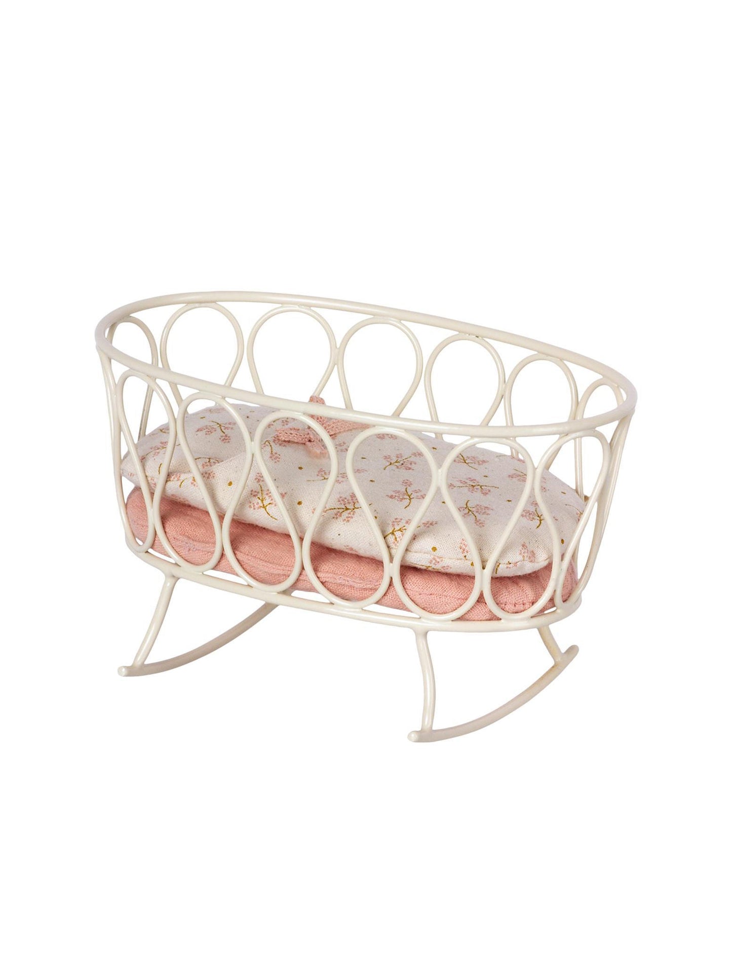 Maileg Cradle with Sleeping Bag Rose