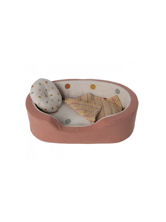 Maileg Dog Basket Coral