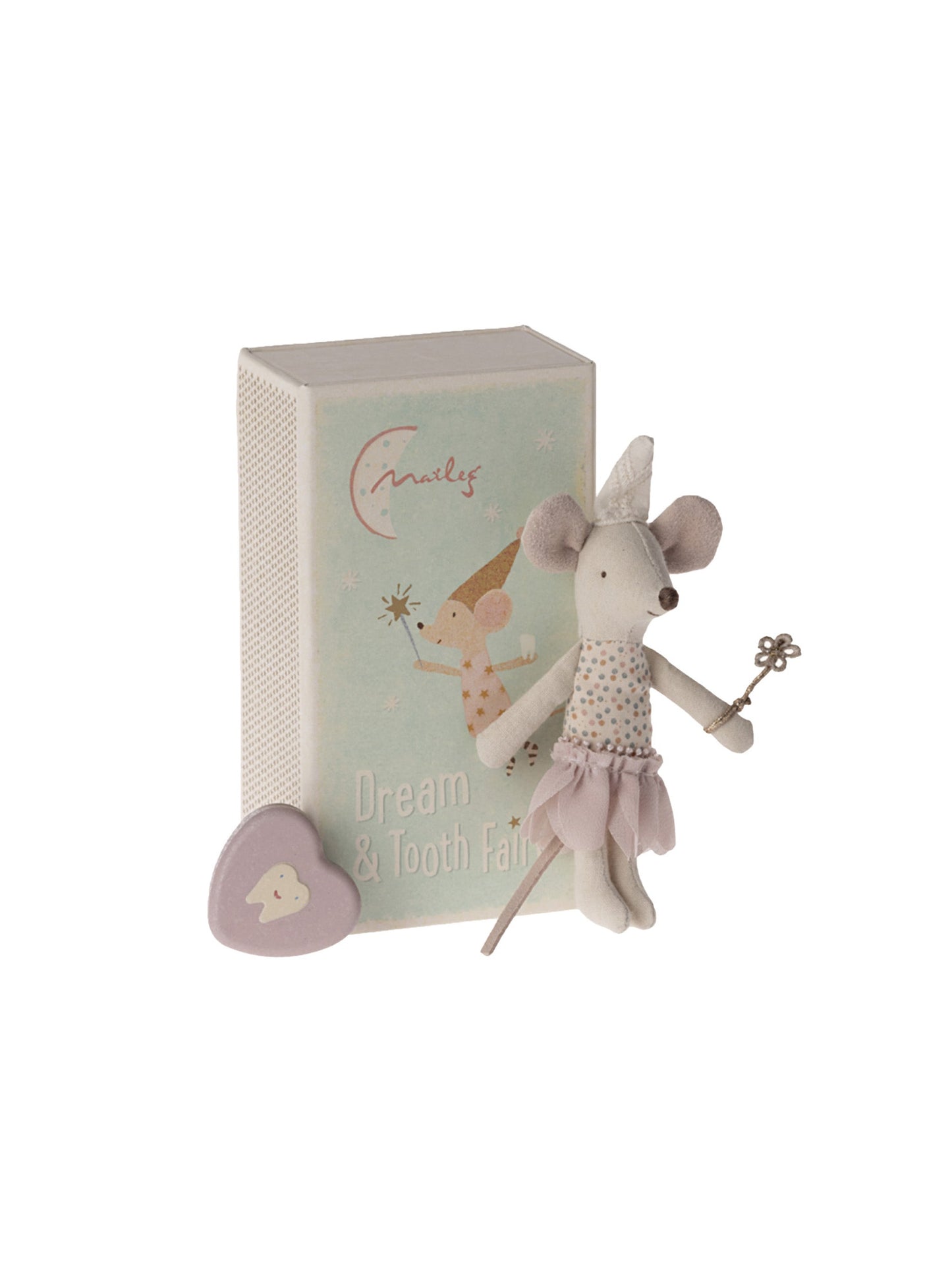 Maileg Little Sister Tooth Fairy Mouse in Matchbox